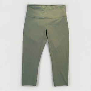 Lululemon Align High-Rise Crop Leggings - Size 12 - Green Twill